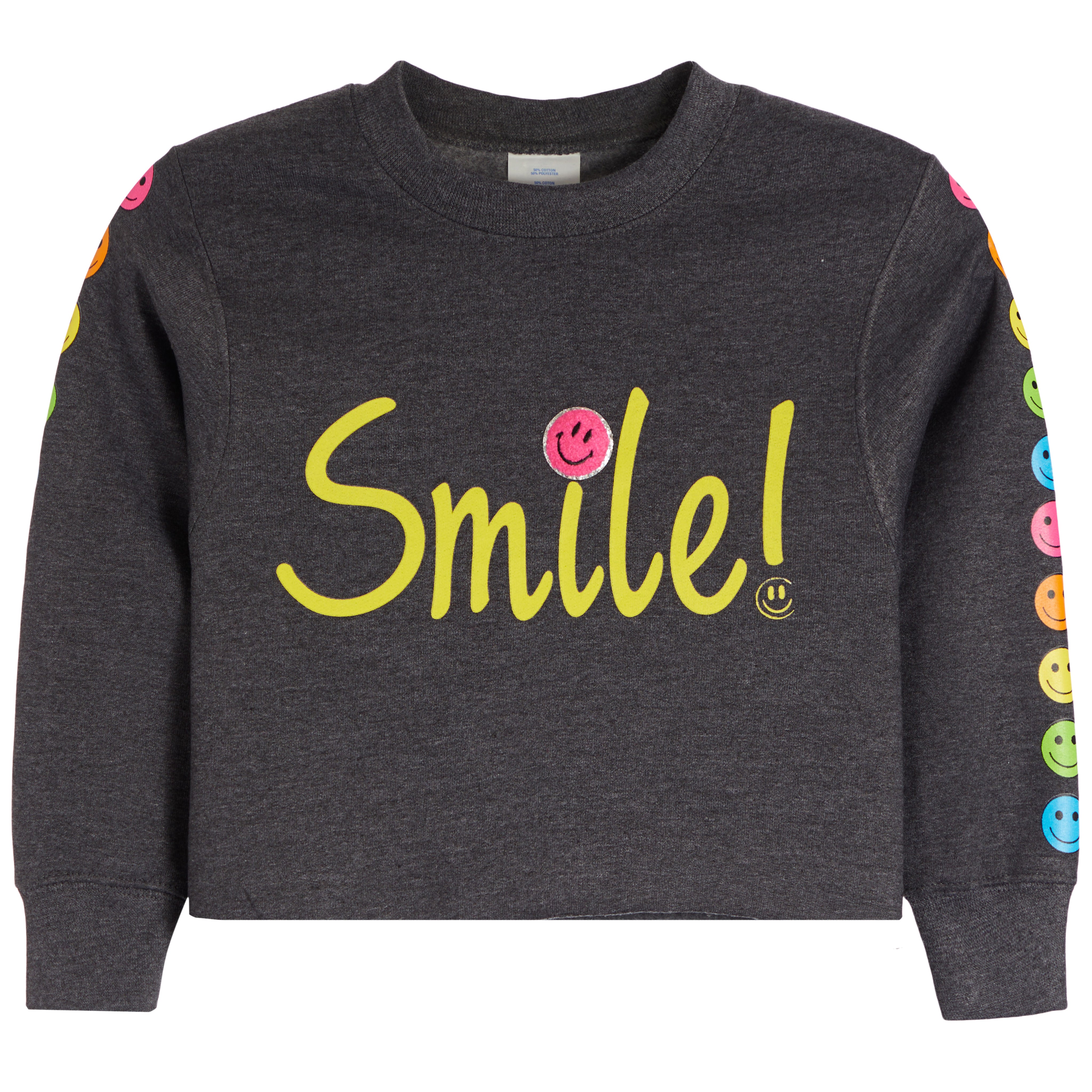 Multi Smilies Smile Sweatshirt - Denny's