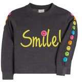Multi Smilies Smile Sweatshirt - Denny's