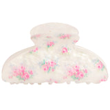 Pink Ditsy Floral Claw Clip