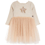 Gold Star Frill Party Dress - Denny's