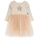 Gold Star Frill Party Dress - Denny's