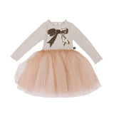 Gold Bow Tutu Dress