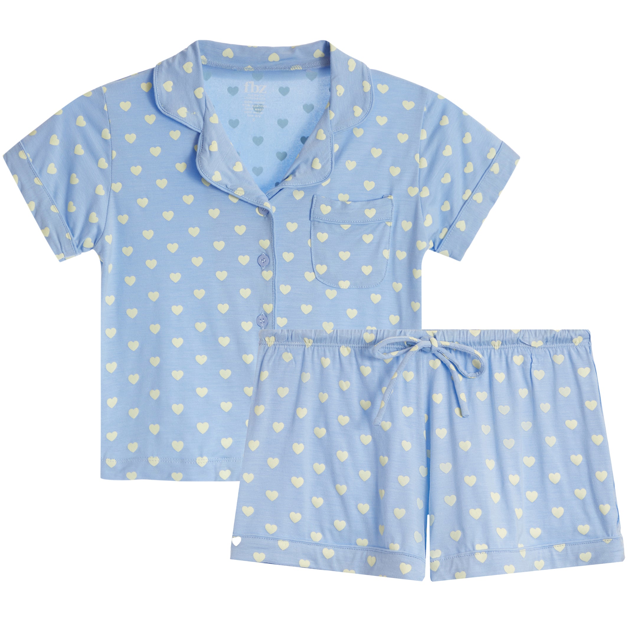 Blue Heart Short Set - Denny's