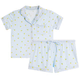 Lemon 2pc Coat Style Short Set