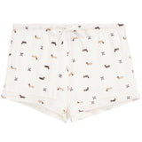 Ivory Short Set with Dacshund and Bows