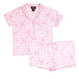 Bow Heart 2pc Bow Short Set