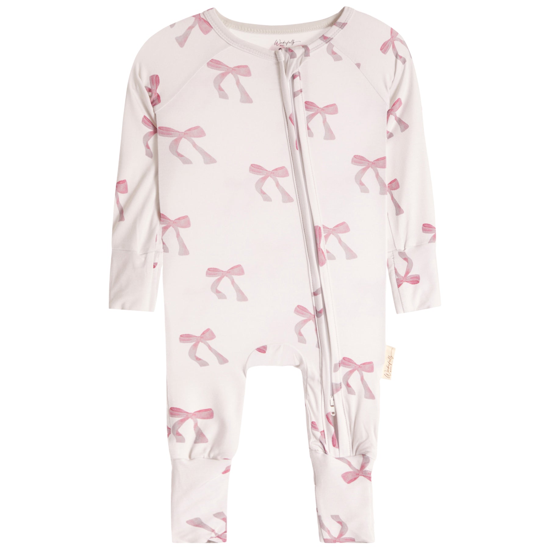 Pink Bow Footie - Denny's