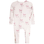 Pink Bow Footie - Denny's