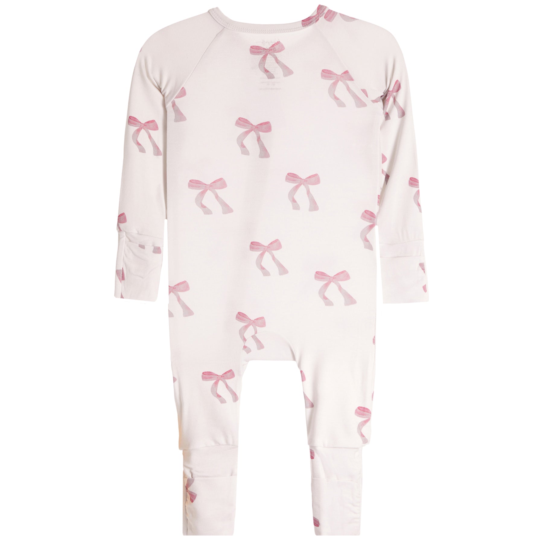 Pink Bow Footie - Denny's