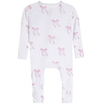 Pink Bow Footie - Denny's