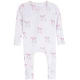 Pink Bow Footie - Denny's