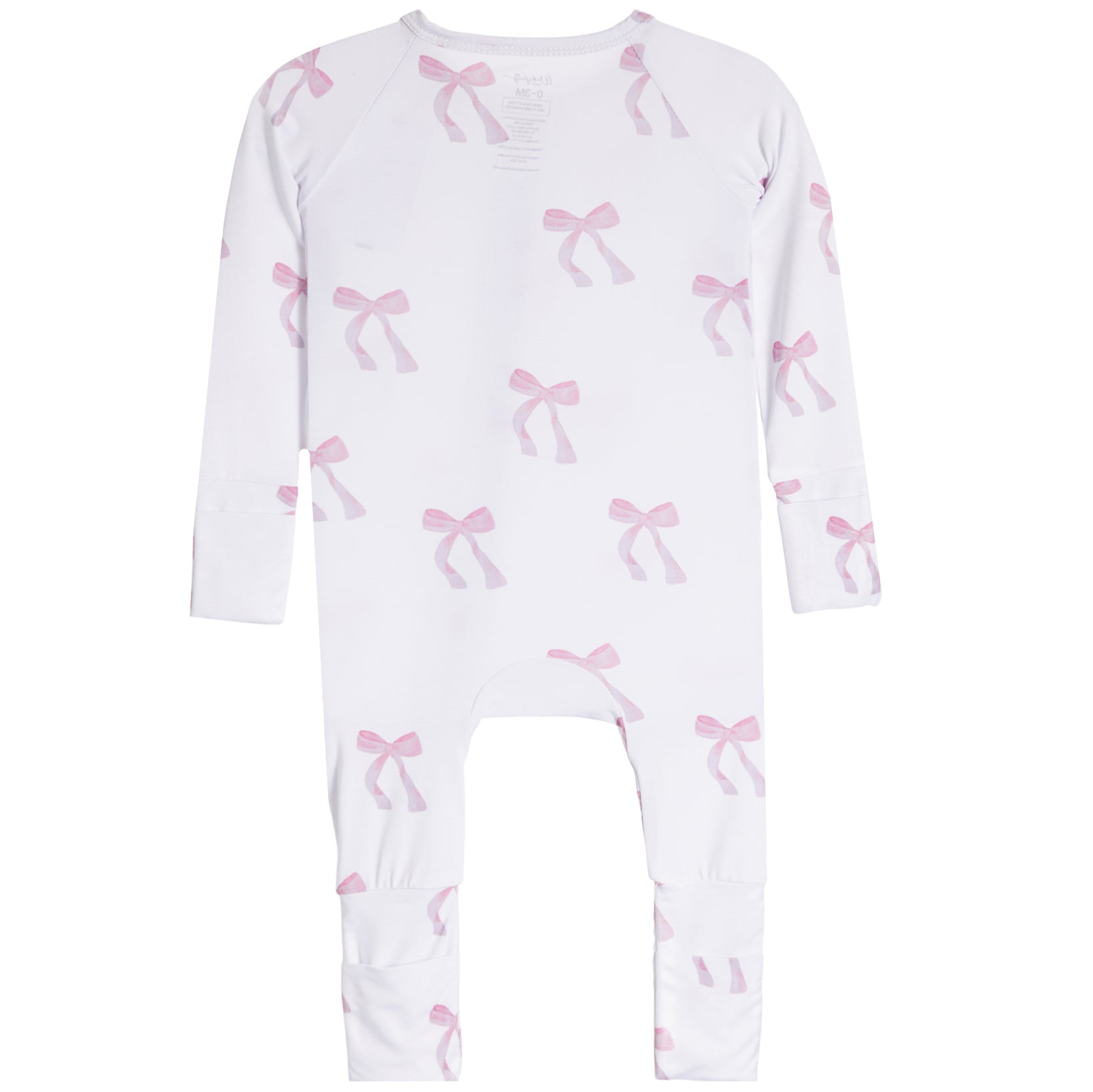 Pink Bow Footie - Denny's