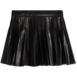 Pleated Leather Skirt - Denny's