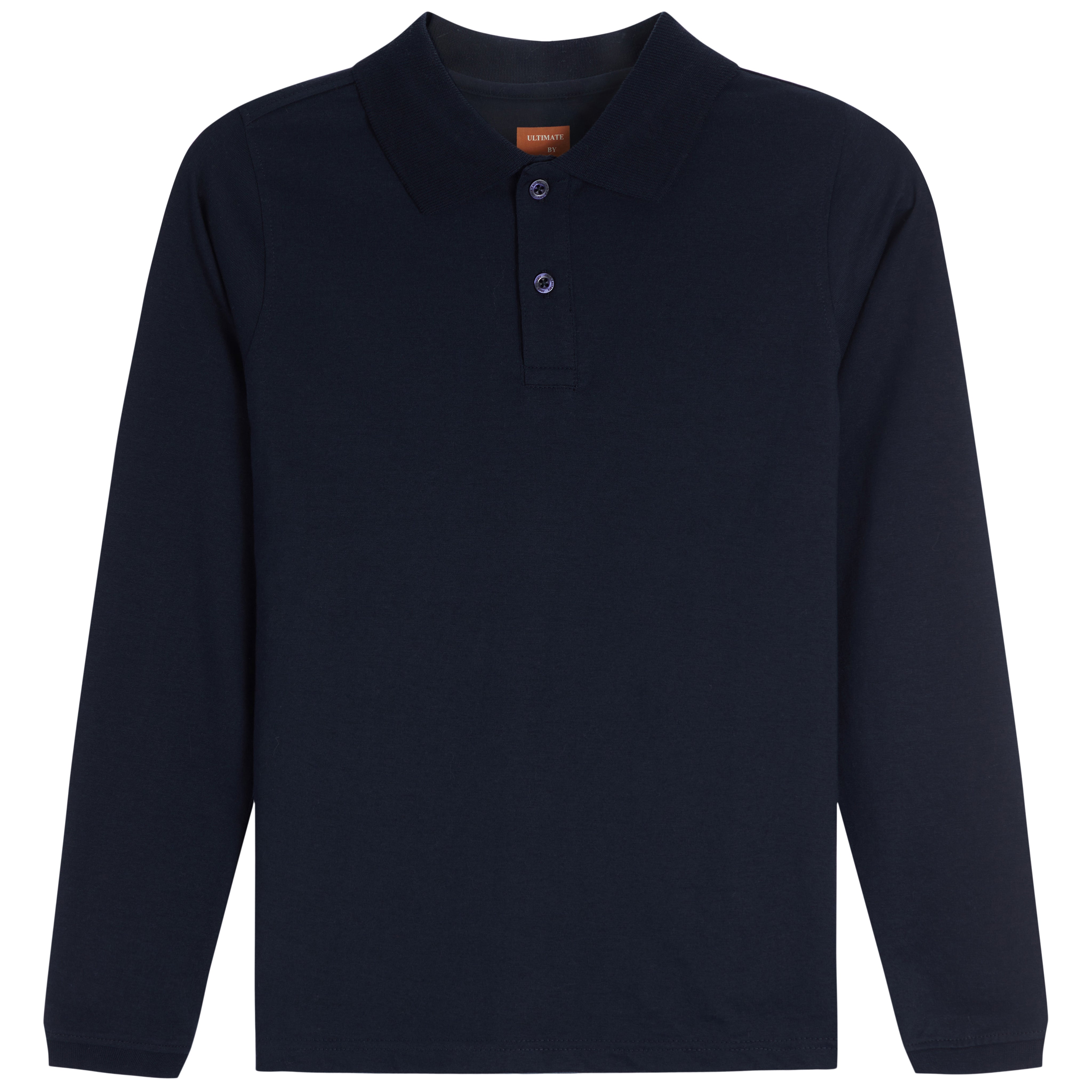 Solid Long Sleeve Polo - Denny's