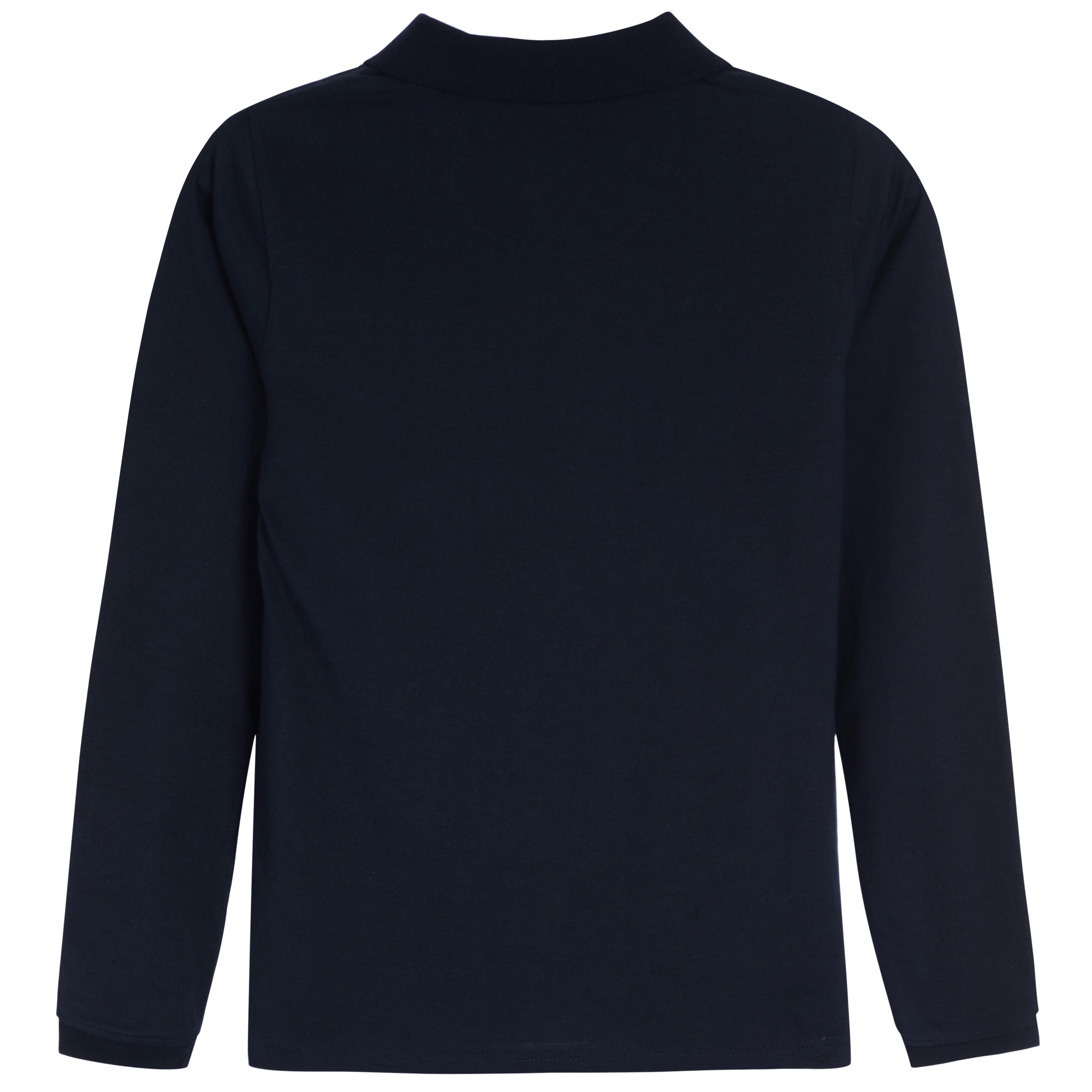 Solid Long Sleeve Polo - Denny's