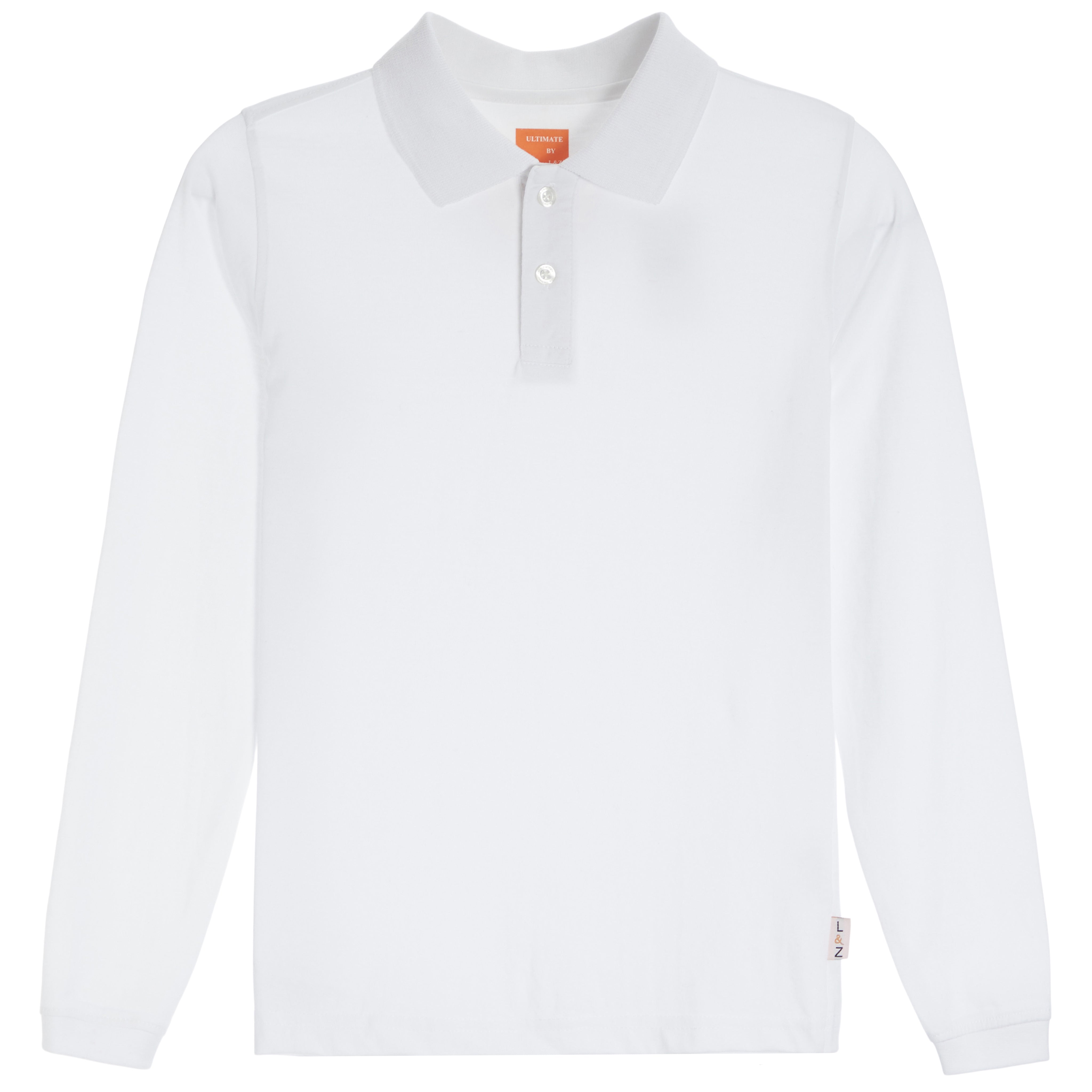 Solid Long Sleeve Polo - Denny's