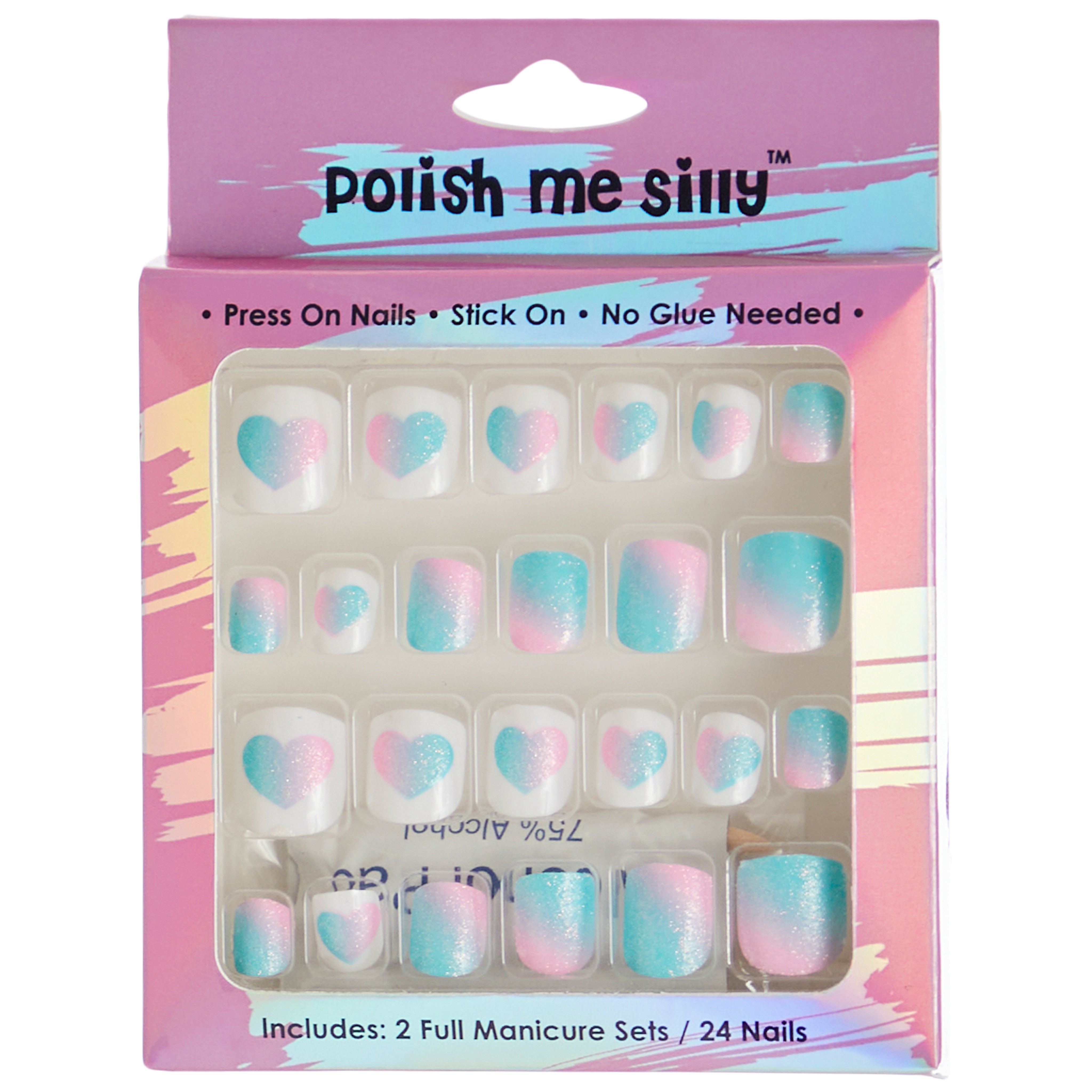 Ombre Hearts Press On Nails - Denny's