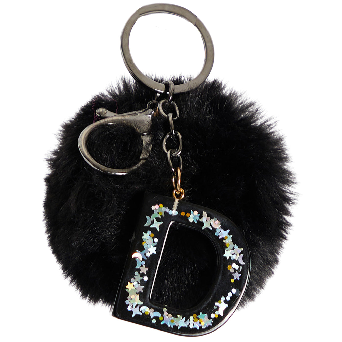 Letter D Pom Backpack Charm - Denny's