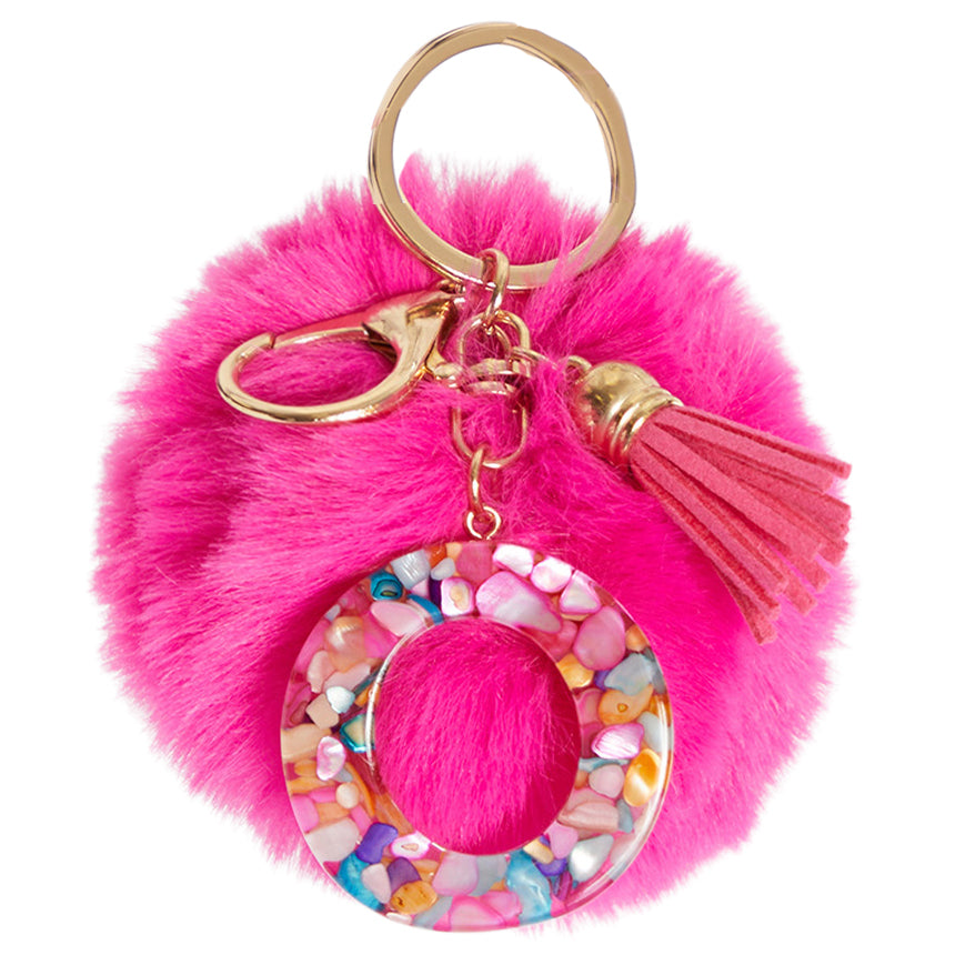 Letter O Pom Backpack Charm - Denny's