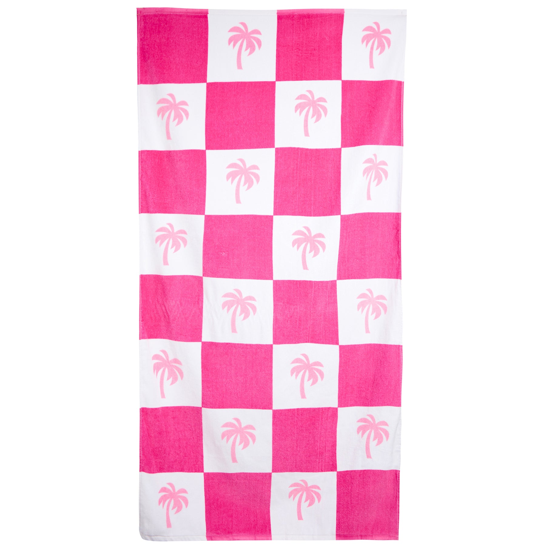 Checker Palm Pool Towel - Denny's
