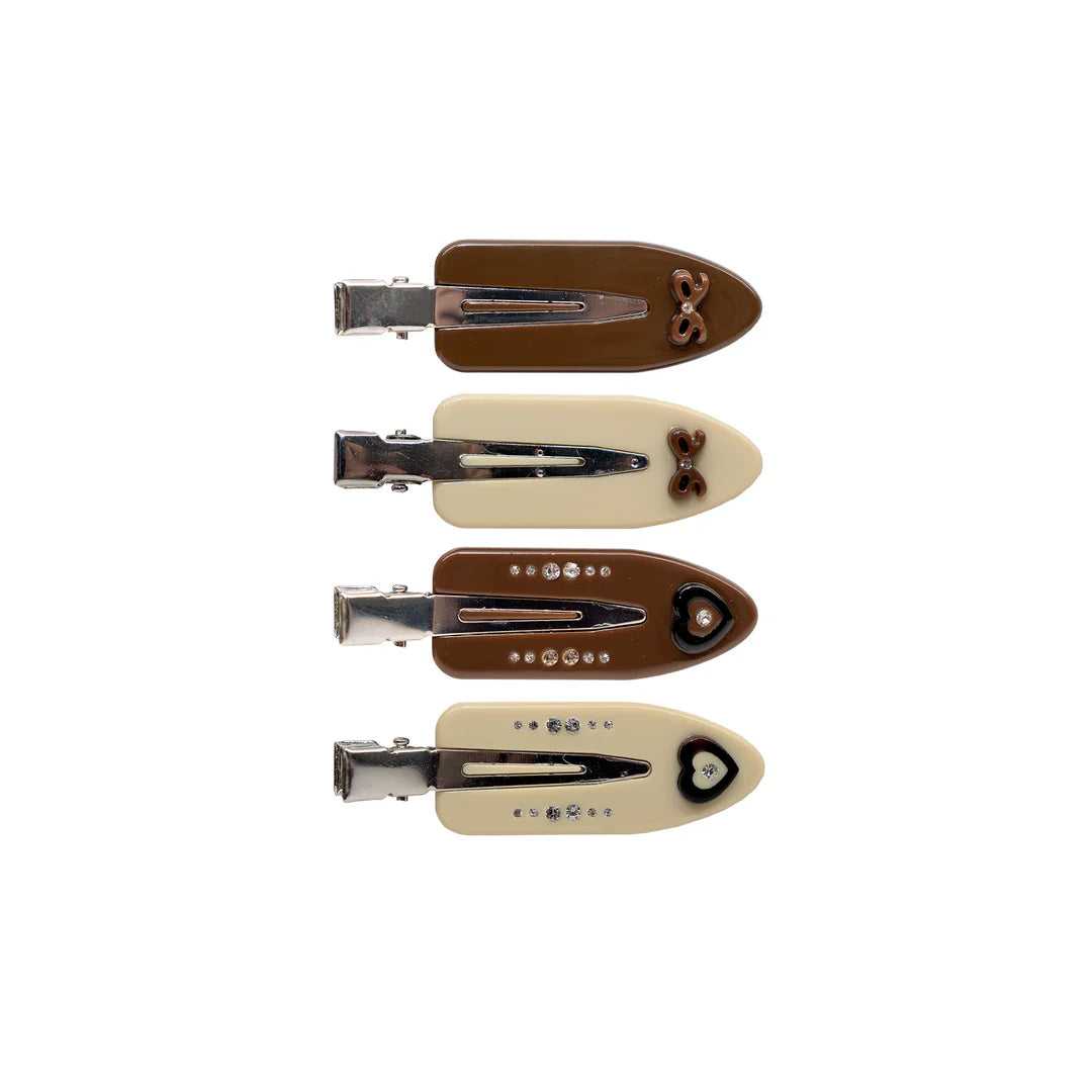 Popstar Clip Set of 4 - Hazelnut Hug - Denny's