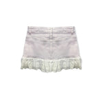 White Ruffle Positano Skirt - Denny's