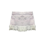 White Ruffle Positano Skirt - Denny's