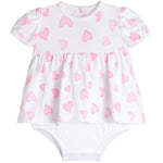 Bright Hearts Dress Onesie - Denny's
