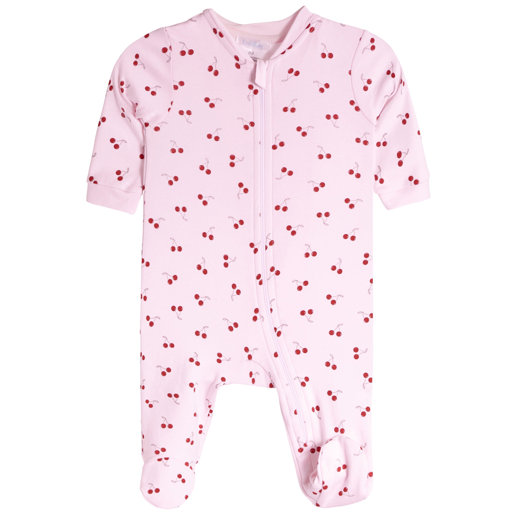 Pink Cherries Footie - Denny's