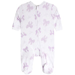 Purple Bows Footie - Denny's