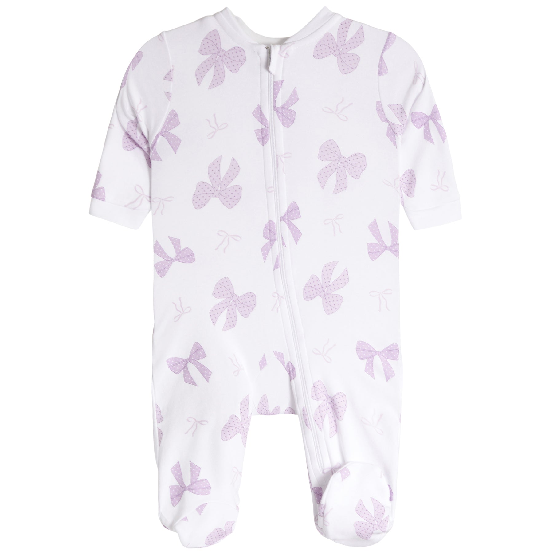 Purple Bows Footie - Denny's