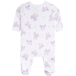 Purple Bows Footie - Denny's