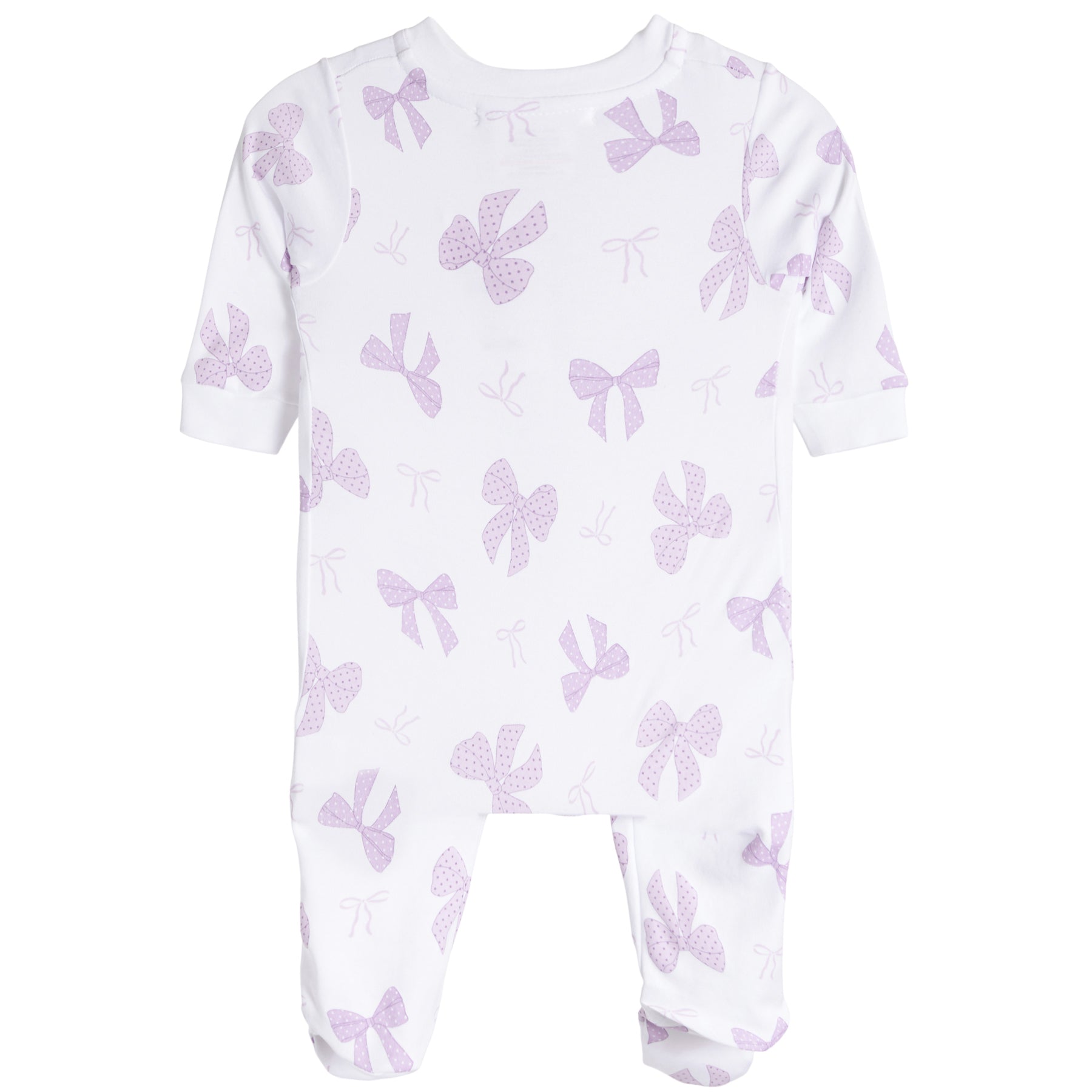 Purple Bows Footie - Denny's