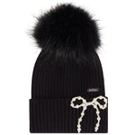 Pearl Bow Hat with Pom - Denny's