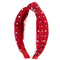 Pearl Crystal Tulle Knot Headband - Denny's