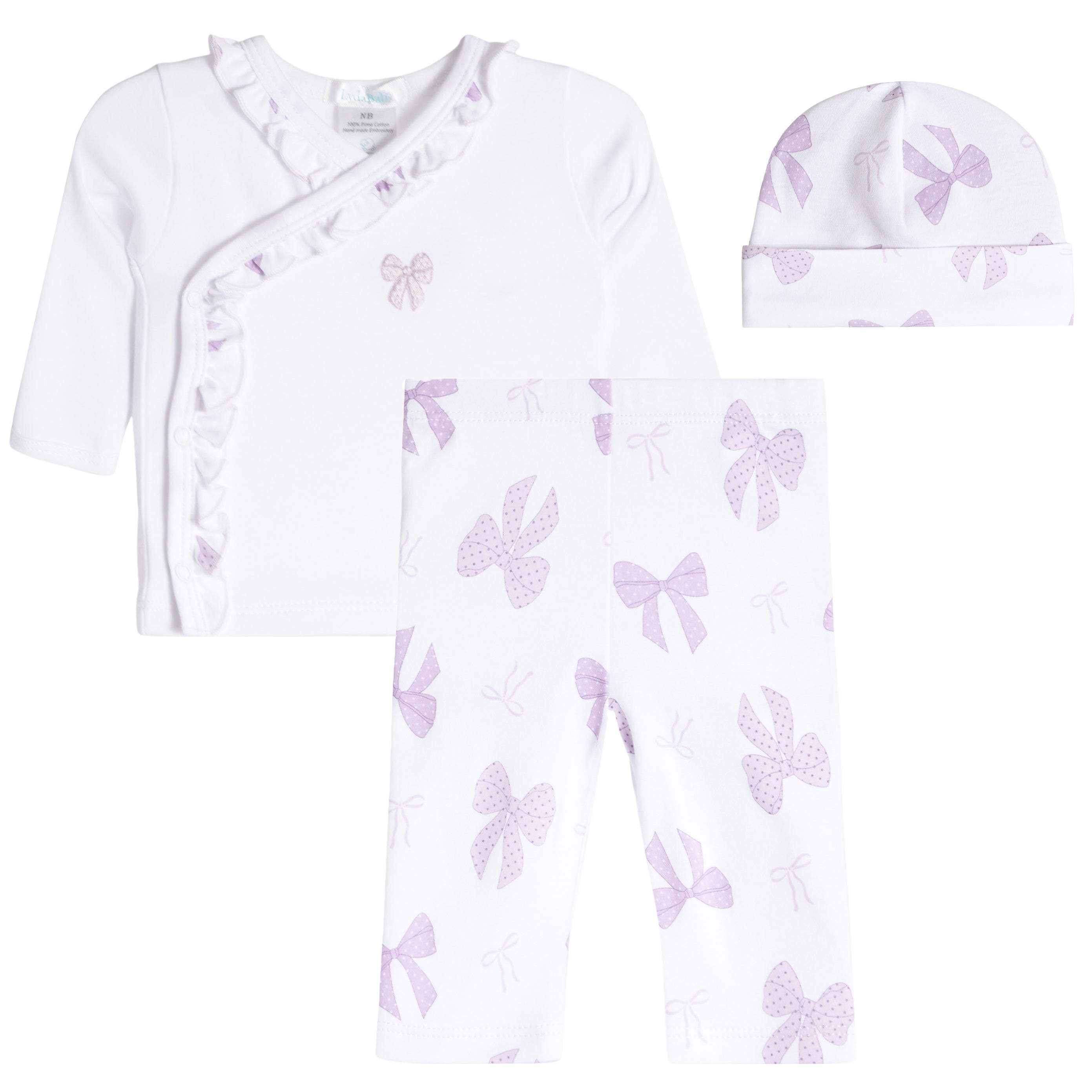 3pc Purple Bows Take Home Set - Denny's