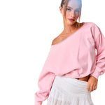 Alina Off Shoulder Sweatshirt - Denny's