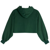 Cropped Dolman Hoodie - Denny's