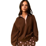Lila Snap Collared Sweatshirt
