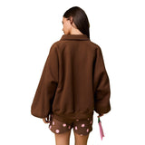 Lila Snap Collared Sweatshirt