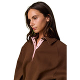 Lila Snap Collared Sweatshirt