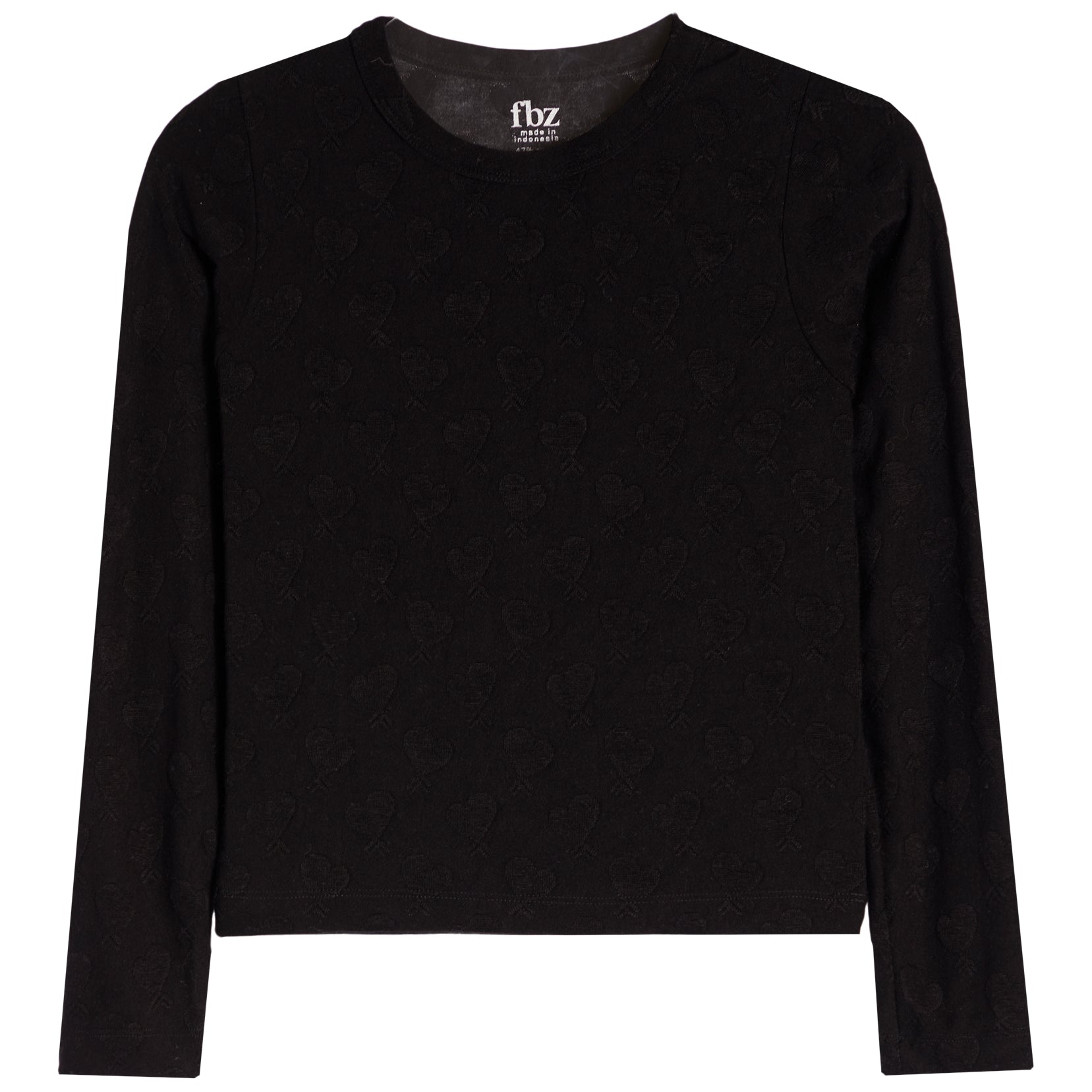 Heart Pointelle Long Sleeve Shirt - Denny's