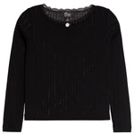 Pointelle Long Sleeve With Rosette - Denny's