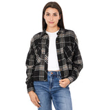 Crop Plaid Flannel Shirt - Denny's