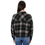 Crop Plaid Flannel Shirt - Denny's