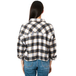 Crop Plaid Flannel Shirt - Denny's