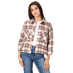 Crop Plaid Flannel Shirt - Denny's