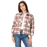 Crop Plaid Flannel Shirt - Denny's