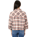 Crop Plaid Flannel Shirt - Denny's