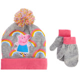 Peppa Pig Hat & Mitten Set - Denny's